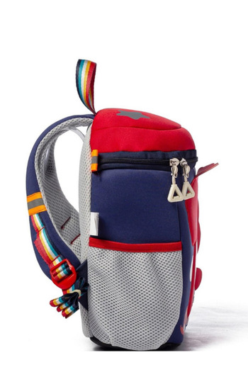 POLORULO Teddy Bear Patterned Children's School Bag – Multi-Compartment, Plush Detail