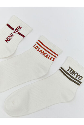 LC Waikiki Create Your Style with Uzg Store |   Printed Women's Socks 5-Pack