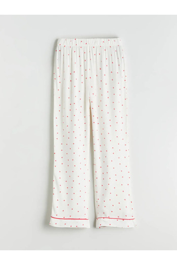 LC Waikiki Shirt Collar Printed Women's Pajamas Set
