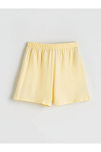 LC Waikiki Crew Neck Girls' Shorts Pajamas Set