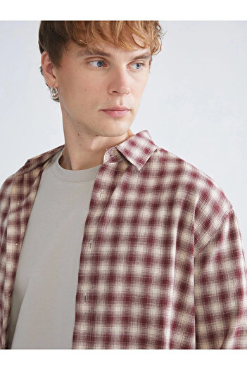 LC Waikiki Regular Fit Long Sleeve Plaid Men's Shirt
