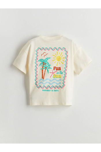 LC Waikiki Crew Neck Girls' Shorts Pajamas Set