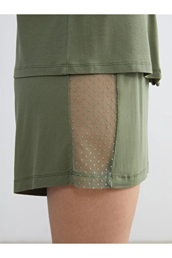 LC Waikiki Shirt Collar Women's Shorts Pajama Set