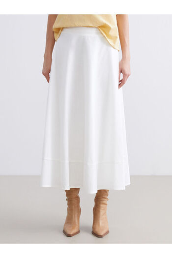 LC Waikiki Timeless Recommendations from Timeless Store |   Elastic Waist Flared Skirt