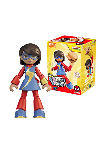 Choice7 3st Kamala 12cm Marvel Spider Amazing Friends 3 Blind box Model kits Spider Man Peter Parker Miles