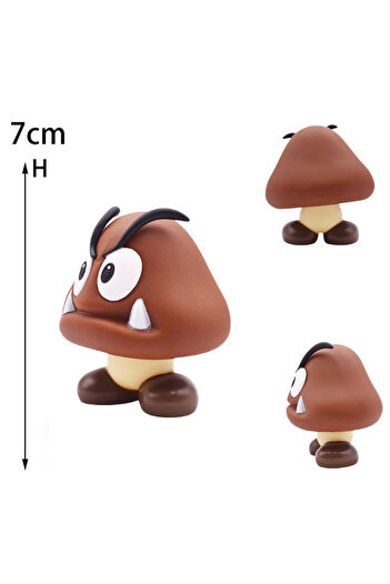 Choice6 Goomba 4-12CM Mario Luigi Figure Toy Boo Goomba Yoshi Toad Koopa Troopa Action Model Dolls Red Pink