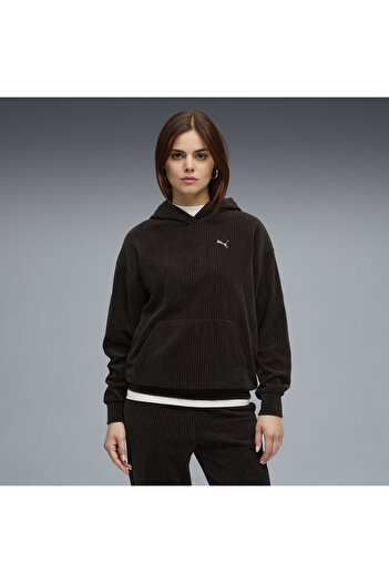 Puma Dámská mikina s kapucí Essentials Elevated Velour Rib