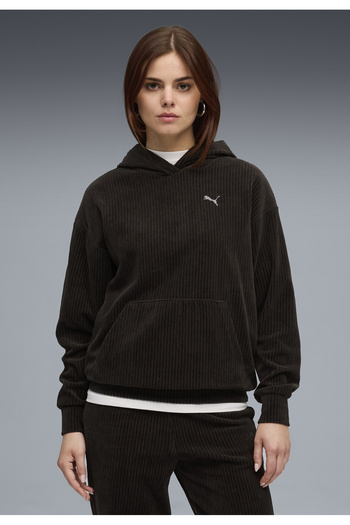 Puma Dámská mikina s kapucí Essentials Elevated Velour Rib