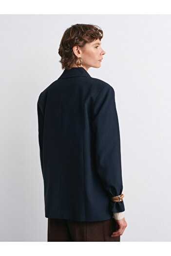 Dilvin 60767 Blazer Jacket-Navy Blue