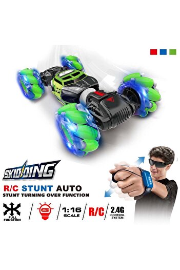 fun zone 4WD Gesture Sensor Control Deformable Electric All-Terrain Transformable LED Light Music Stunt Car