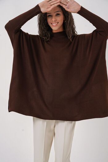 Hiccup Bdart Striped High Neck Sweater
