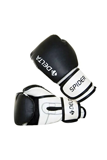 Delta Spider Black 12 oz Boxing Gloves – Kick Boxing, Muay Thai, Sparring Gloves for Adults 78-90 kg