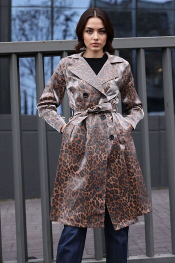 Hiccup Bdart Buttoned Two Lapel Long Trench Coat