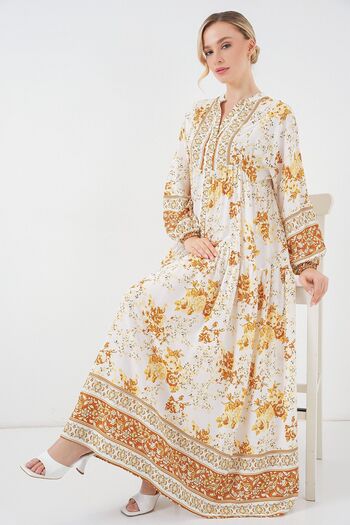 Hiccup Bdart Lined V-Neck Maxi Dress