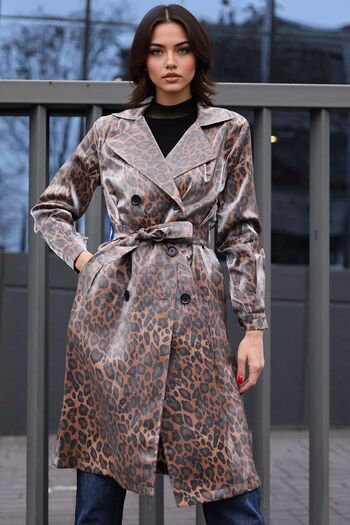 Hiccup Bdart Buttoned Two Lapel Long Trench Coat