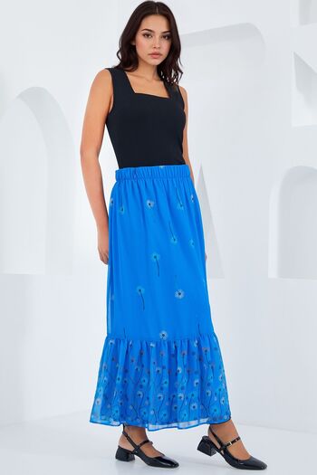 Hiccup Bdart Floral Patterned Maxi Skirt