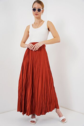 Hiccup Bdart Lined Textured Maxi Skirt
