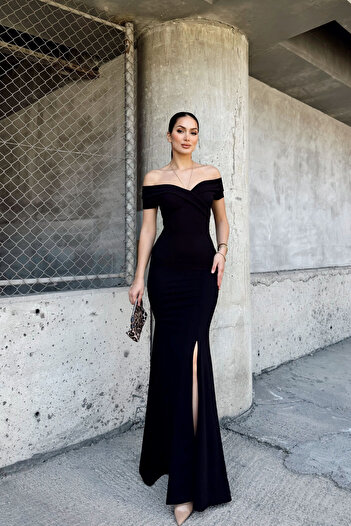 Sindimoda Nathalie Kayık Yaka Abiye