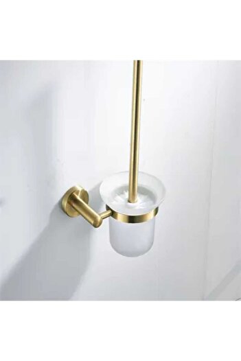Trendy's 7 Piece Bathroom Accessories Set – Shiny Gold Brass, Modern & Elegant Design