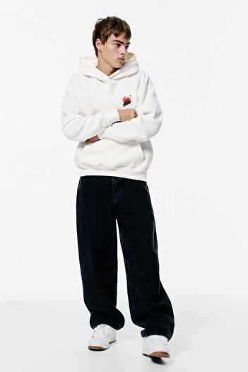 Pull & Bear Kirazlı STWD Kapüşonlu Sweatshirt