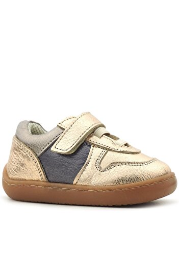 Rakerplus Bob Genuine Leather Copper Barefoot Velcro Elastic Baby Sneaker Shoes