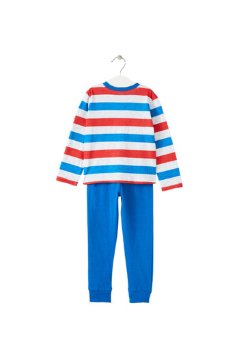 SPIDERMAN Children's pajamas, long sleeve, 100% cotton, blue,