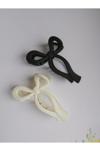 Reorah Collection Coquette Buckle (Double) Black - White