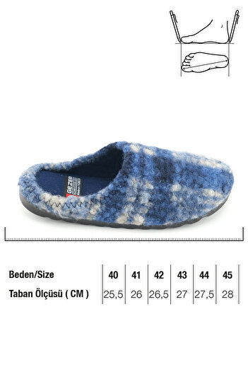 GEZER Men's Winter Comfortable Sole Home Garden Gondola Slippers