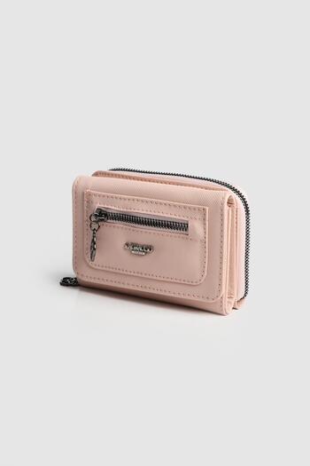 La La'Graccio Paris La'Graccio Paris Women's Lagra Multi-Compartment Faux Leather Wallet Powder
