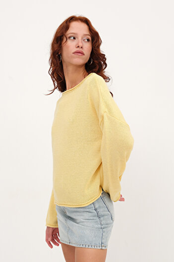 Addax Boat Neck Knitwear Sweater K10237-A5
