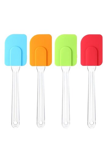 CKM silikon Silicone Long Handle Spatula Fireproof Non-Stick Scraper Spoon