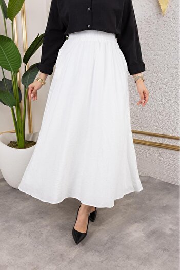 exxitcollection Women's Hijab Stylish Modern Strawberry Pocket Skirt with Elastic Waist