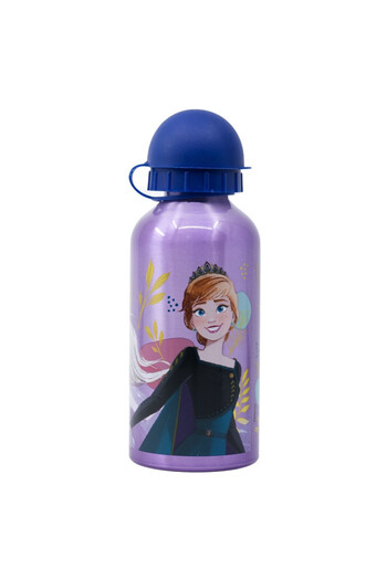 Frozen Water bottle, for children, made of aluminum, BPA-free, multicolor, 400 ml, Frozen, Disney