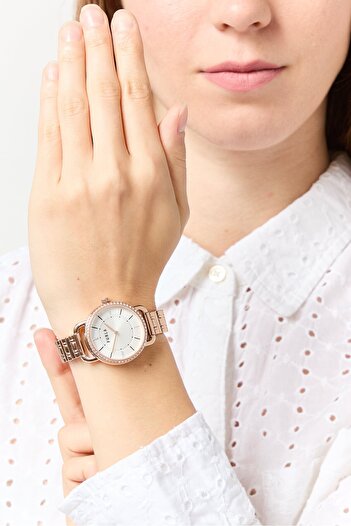 FURLA Women WW00021015L3 Stainless Strap Watch 32 mm, Rose Gold