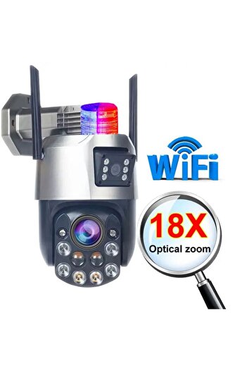 OEM Wi-Fi PTZ Surveillance Camera, TSS-EP5-W, with Dual Lenses 3MP/3MP, IR 60m, 18X Zoom