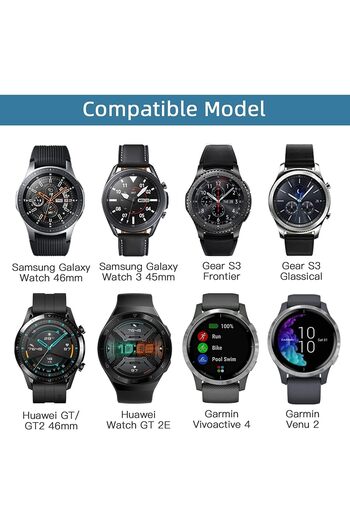 O Ozone Woven Nylon Strap Compatible with Samsung Galaxy Watch 3 45mm / Galaxy Watch 46mm / Gear S3