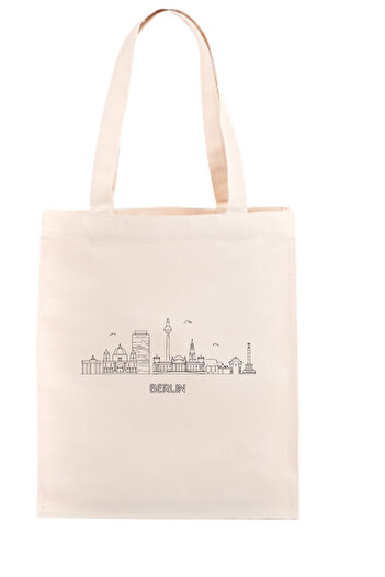 Tshirthane Berlin Silhouette Raw Cloth Bag