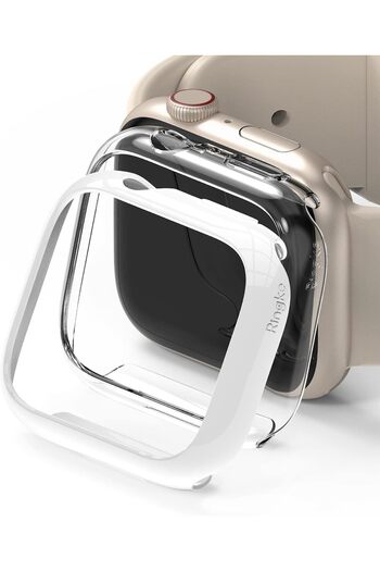 Ringke Slim Case Compatible with Apple Watch 9/8/7 45mm (2 Pack) Premium Polycarbonate Hard Thin Cov