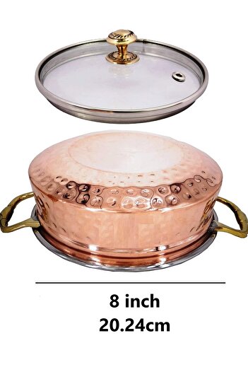 Bin Shihoun Ben Shihon High Quality Hammered Copper Serving Bowl 8"