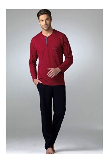 Pierre Cardin Men's Long Sleeve Pajama Set with Dowry Box 5454
