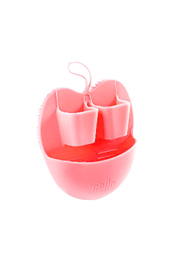 MELLA Mila Small Silicone Facial Cleansing and Exfoliating Brush, Pink
