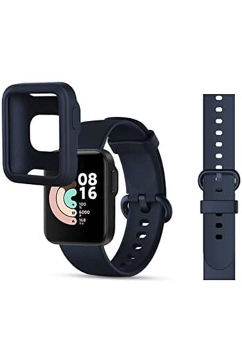 O Ozone Xiaomi MI Lite /Redmi Band | Silicone Band+Matching case | Dark Blue