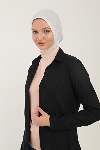 Sonbaharmoda Women's Long Sleeve Half Turtleneck Combed Cotton Lycra Body