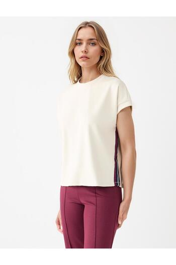 Jimmy Key Stone Plain Cut Crew Neck Knitted T-Shirt