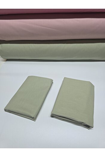 pınarhome collectıon 100% Cotton Solid Fabric Ranforce Covered Pillowcase --50X70Cm--2 Pieces (1 Pair)