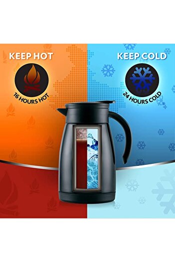 Borosil Insulated Stainless Steel Tea and Coffee Vacuum Thermos Flask- 1 Liter