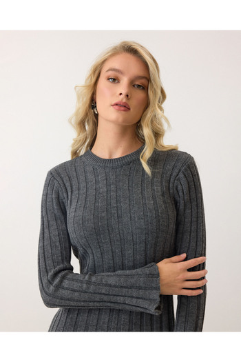 AÈC PRIVÈ Women's New Season Premium Quality Long Knitwear Dress 777