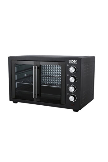 X PER XPER Oven 60 Liters 2000 Watts Fan Double Door Black XPTO60L-24