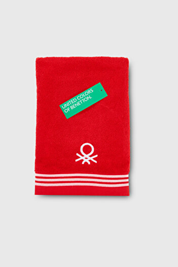 Benetton Home Bath Towel Hand Face Body Red 100% Cotton 70X140 cm Bath Towel