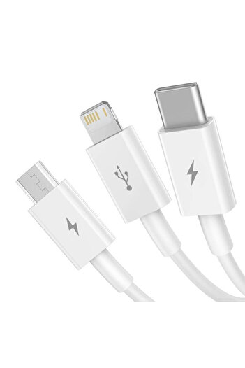 Baseus Cablu USB Type-C, iPhone, Micro-USB 20W Baseus, 1.2m, CAMLTYS-02